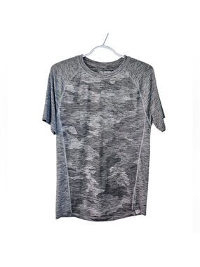 Joe Fresh Active Performance Tee Grey Camo Size Small